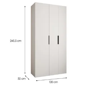 Obrazek Szafa Como 4-120 (50) biały/czarny