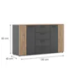 Obrazek Komoda Nr 14 Front Antracyt/Artisan