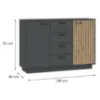 Obrazek Komoda Nr 8 Front Antracyt/Artisan