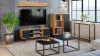 Obrazek Szafka RTV 155 cm loft dąb craft złoty - czarny