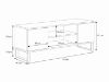 Obrazek Szafka RTV 155 cm loft dąb craft złoty - czarny