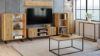Obrazek Szafka RTV 155 cm loft dąb craft złoty - lamele