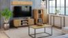 Obrazek Szafka RTV 155 cm loft dąb craft złoty - lamele