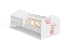 Obrazek Łóżko dziecięce z materacem Fala 140x70 - Bunny