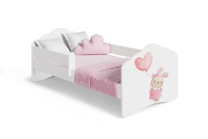 Obrazek Łóżko dziecięce z materacem Fala 160x80 - Bunny
