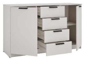 Obrazek Komoda dwudrzwiowa z szufladami Ava 02 2D4S kaszmir