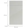 Obrazek Front kuchenny D40s1(L/P) L9 K900 Bianco Hg Griii