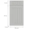Obrazek Front kuchenny D40s1(L/P)  H5 K252 Biały Gr I