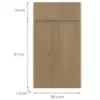 Obrazek Front kuchenny D40s1 P T8 K282 Dąb Cremona Grii