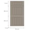 Obrazek Front kuchenny D40s3 H5 K257 Kaszmir Mat Grii
