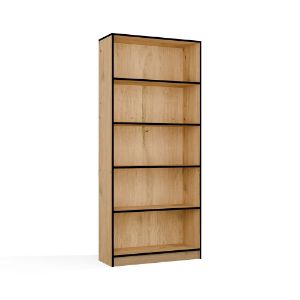 Obrazek Regał Basic 80 dąb artisan/czarny