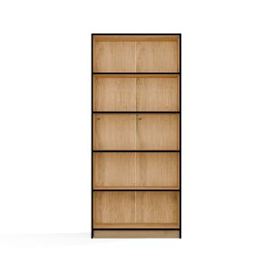 Obrazek Regał Basic 80 dąb artisan/czarny