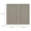 Obrazek Front kuchenny D80z  V6 K257 Kaszmir Mat Grii