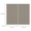 Obrazek Front kuchenny D80z H5 K257 Kaszmir Mat Grii