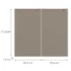 Obrazek Front kuchenny D80 Q2 K204 Capuccino Mat Gri