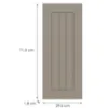 Obrazek Front kuchenny G30(72)(L/P) H5 K257 Kaszmir Mat Grii
