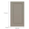 Obrazek Front kuchenny G40(72)(L/P)  V6 K257 Kaszmir Mat Grii