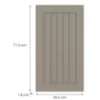 Obrazek Front kuchenny G40(72)(L/P) H5 K257 Kaszmir Mat Grii