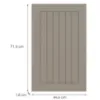 Obrazek Front kuchenny G45(72)(L/P) H5 K257 Kaszmir Mat Grii