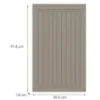 Obrazek Front kuchenny G60(100)(L/P) H5 K257 Kaszmir Mat Grii