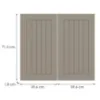 Obrazek Front kuchenny G80(72) H5 K257 Kaszmir Mat Grii