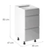 Obrazek Szafka Kuchenna Gardena D40s3 Grey
