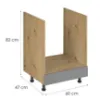 Obrazek Szafka Kuchenna Langen D60zk Uchwyt Beige