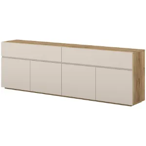 Obrazek Komoda 4d4s Criss 25 Dąb Mauvella/Kaszmir