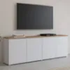 Obrazek Komoda 4d Modo 25 Dąb Mauvella/Biały