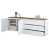 Obrazek Komoda 2d3s Modo 28 200cm Dąb Mauvella/Biały