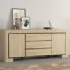 Obrazek Komoda 2d3s Cuba Ii 25 Dąb Sambal/Czarny