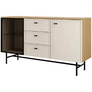 Komoda Elora 7 Dąb Wiosenny/Macadamia