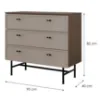 Obrazek Komoda Elora 9 Baltic Storm/Toffi