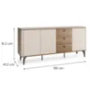 Obrazek Komoda 3d3s  Aurena Au5 Orzech/Cashmere