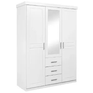 Obrazek Szafa 20900930 Geraldo 3d3s Biała + Lustro