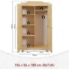 Obrazek Szafa 30500100 Genf 2d Sosna Natural Bezbarwny Lakier
