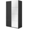 Obrazek Szafa 120cm Beta 54  Czarny/Lustra