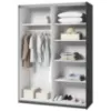 Obrazek Szafa 150cm Beta 55  Czarny/Lustra