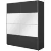 Obrazek Szafa 200cm Beta 57  Czarny/Lustra