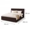 Obrazek Łóżko Mila 160x200 Lincoln 29ln brązowy